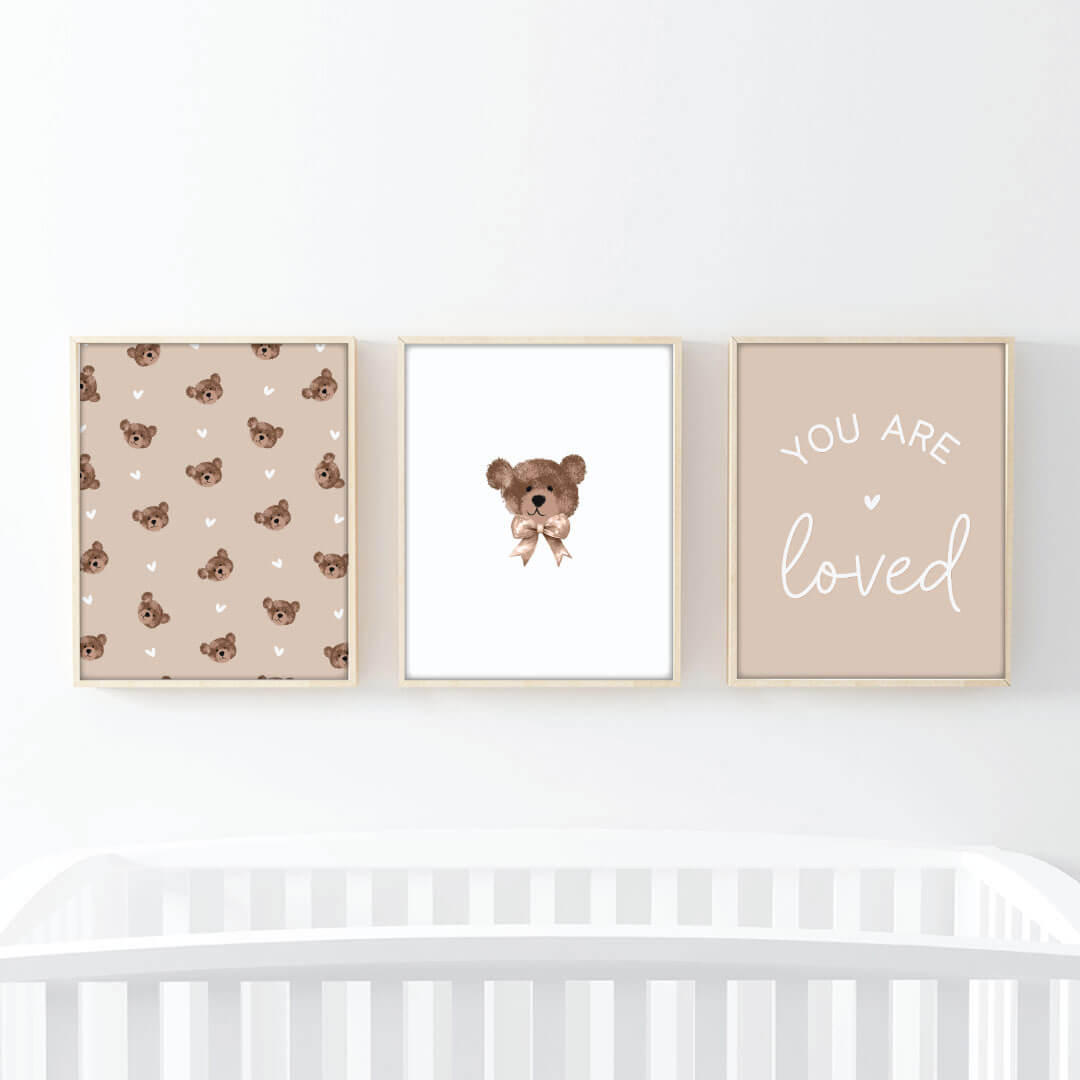 Teddy's Bears Bundled Digital Nursery Wall Art