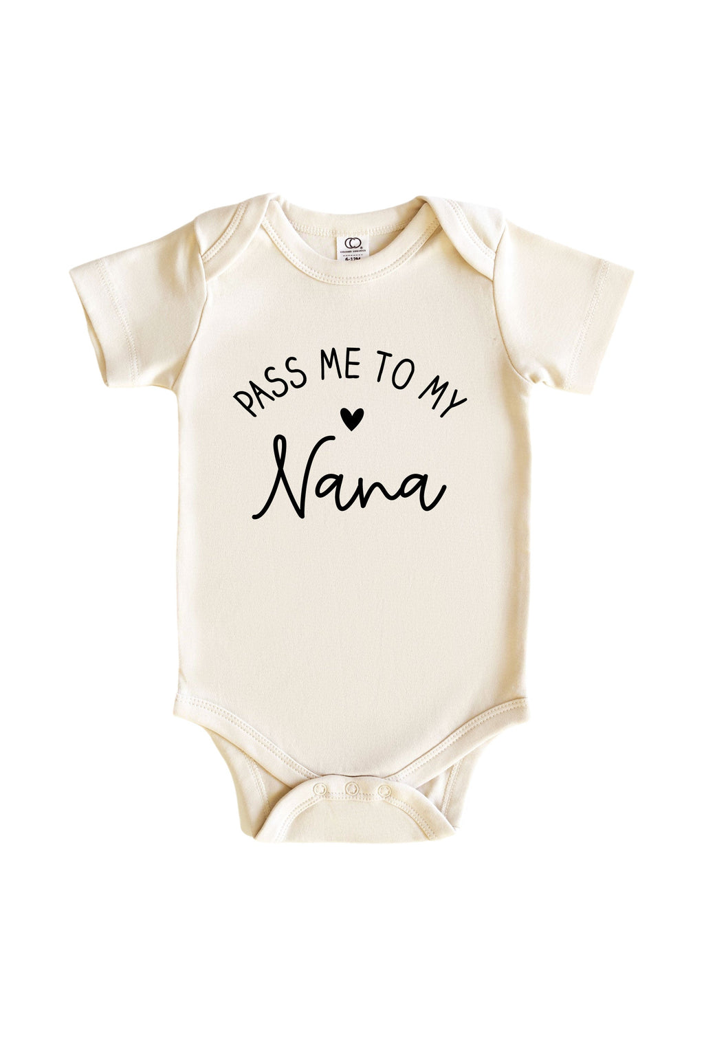 Personalized Pass Me Graphic Bodysuit | Natural